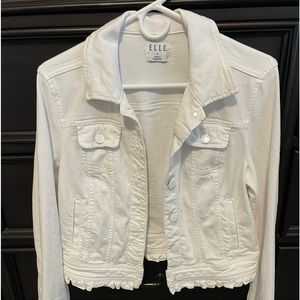 White Elle Jean Jacket
